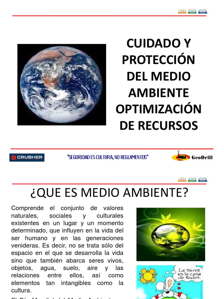 Cuidado y Proteccion Del Medio Ambiente Optimizacion de Recursos | PDF ...