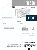 Sony fh-55w PDF