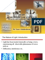 EE439 Semiconductor and Solid State Optoelectronics: Dr. Yaser Abdulraheem