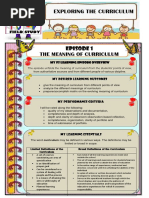 Exploring The Curriculum Field Study Epi