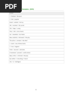 Sentence Pattern Examples in English | PDF | Object (Grammar) | Verb