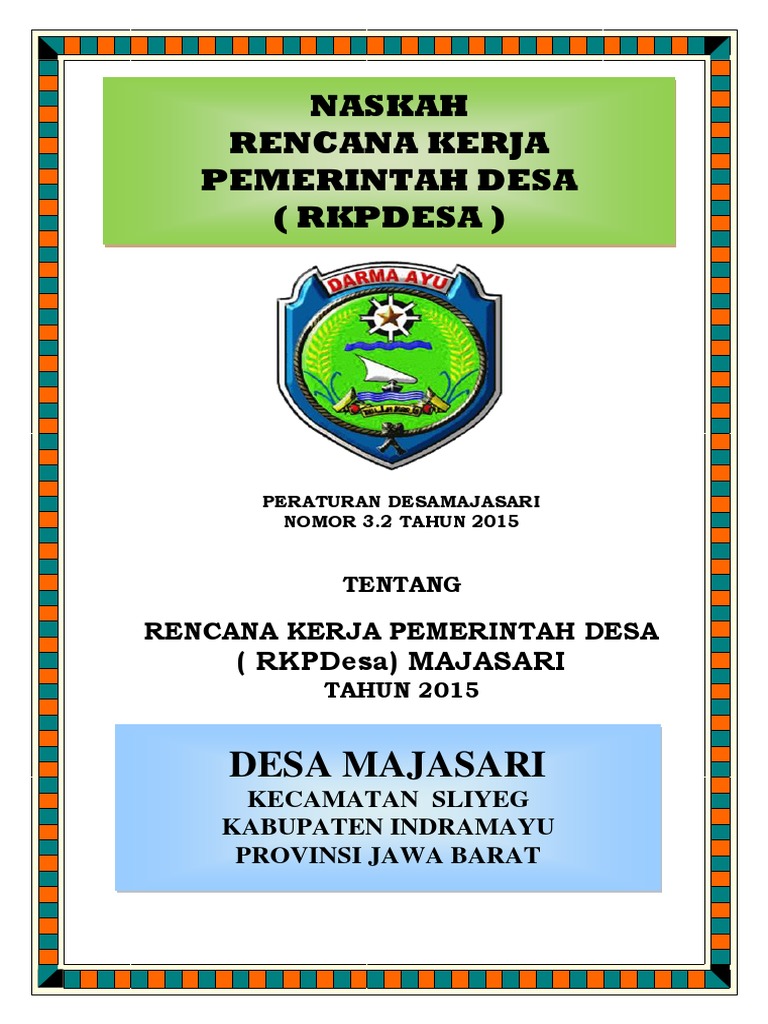 RKPDesa Majasari 2015: Peraturan dan Rencana | PDF | Sains & Matematika