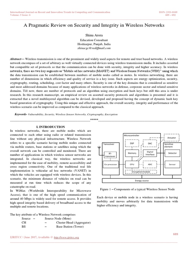 Wireless Security Protocols Review | PDF | Cryptography | Wireless Ad ...