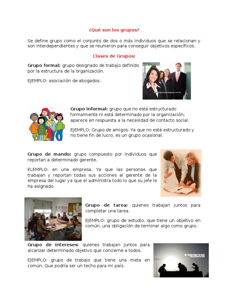 Etapas de Desarrollo de Los Grupos Ciencia humana