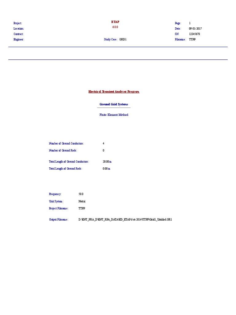 Finite Element Method: Ground Grid Systems | PDF | Electrical ...