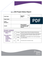 6 - Project Status Report Template