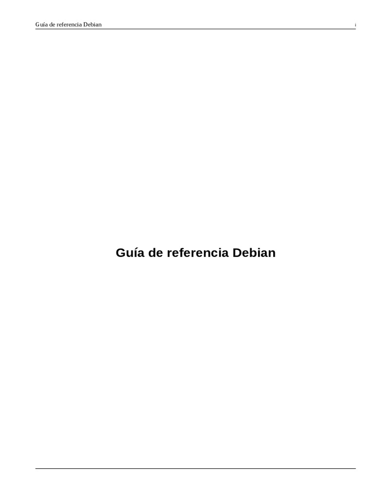 Debian Reference - Es | PDF | Datos de computadora | Gestión de ...