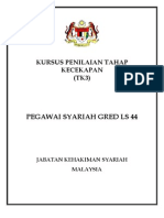 Kursus Penilaian Tahap Kecekapan (Tk3) Ls44