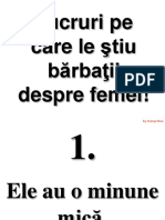 10 Lucruri Care Le Stiu Barbatii Despre Femei