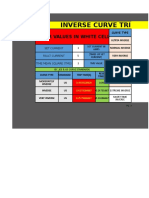 Inverse Curve Trip Time Calculation: Enter Values in White Cell