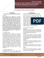 Design and Analysis of Press Tool Assembly: Raveendra CH - Nagaraju