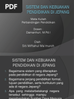 Download Sistem Dan Kebijakan Pendidikan Di Jepang by Mahabbah SN360943356 doc pdf