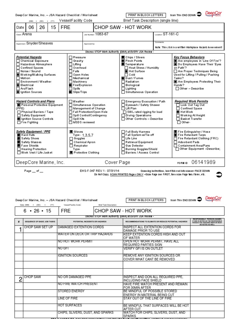 Chop Saw PDF Personal Protective Equipment Safety