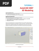 AutoCAD 2007 Tutorial 1