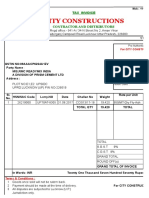 City Constructions GST Invoice Month of Sep 2017