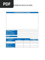 2.- Informe de Inicio de Obra