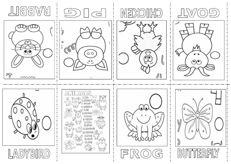 Mini Book Animals | PDF