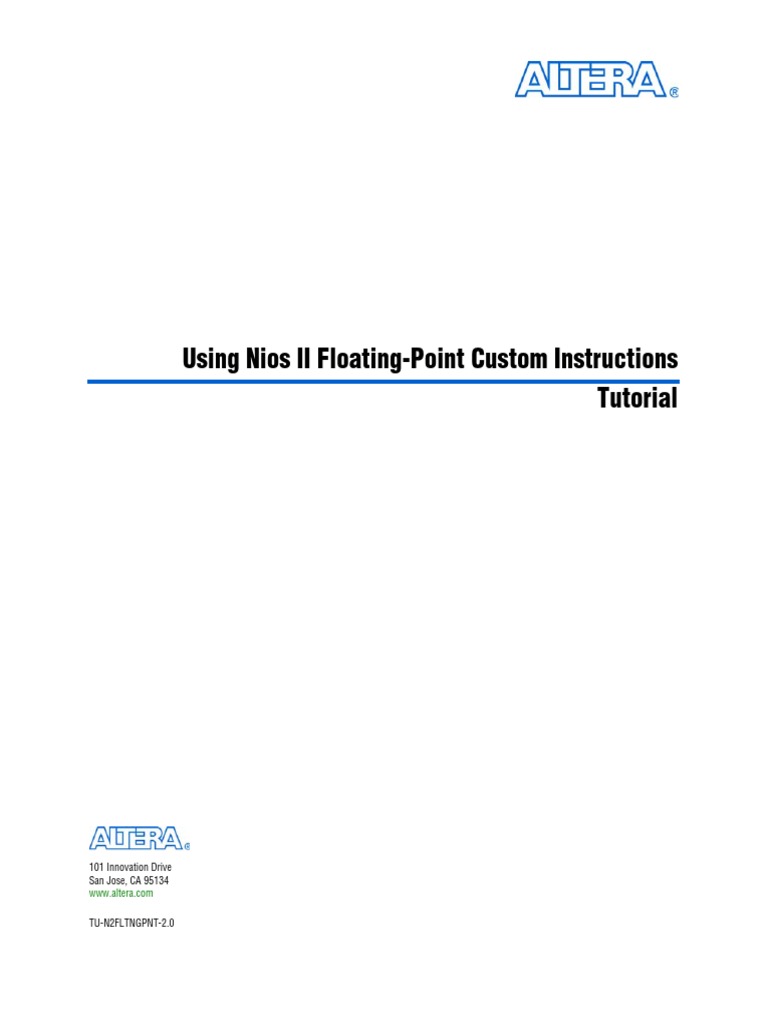TT Floating Point Custom Instructions | PDF | Field Programmable Gate ...