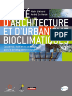 Traite D'Architecture Et D'Urbanisme Bioclimatiques - Alain Liebard & Andre de Herde - Le Moniteur - 2011
