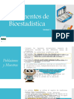 Fundamentos Bioestadística: Poblaciones, Muestras y Parámetros