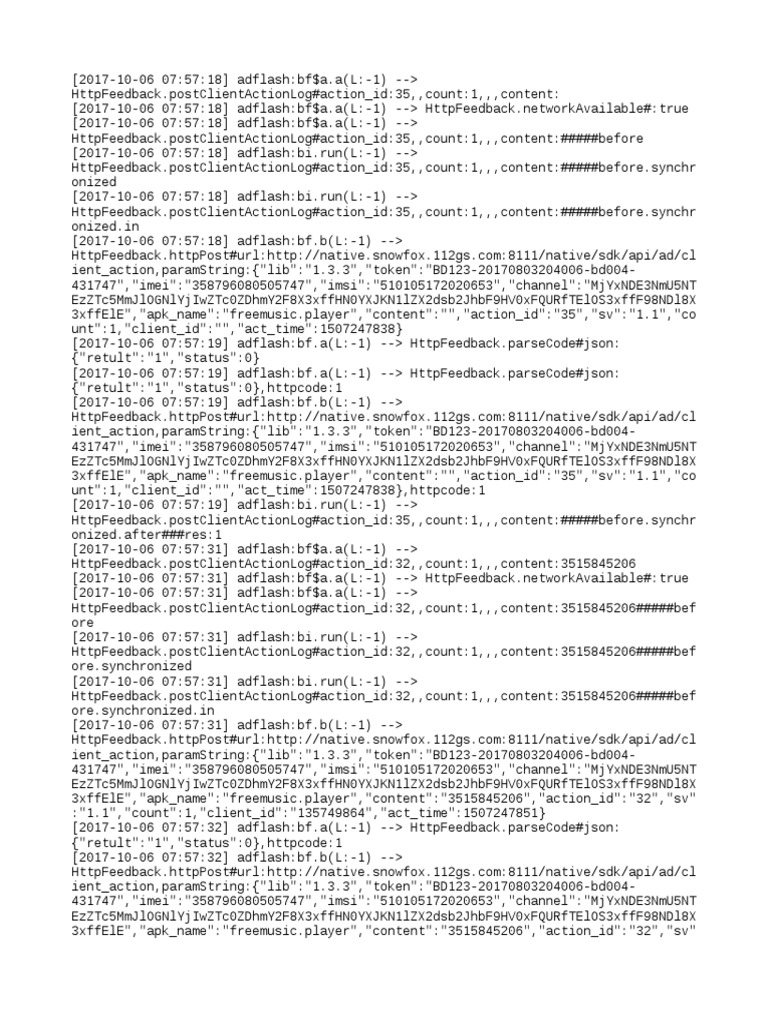 Client Action Log Results | PDF
