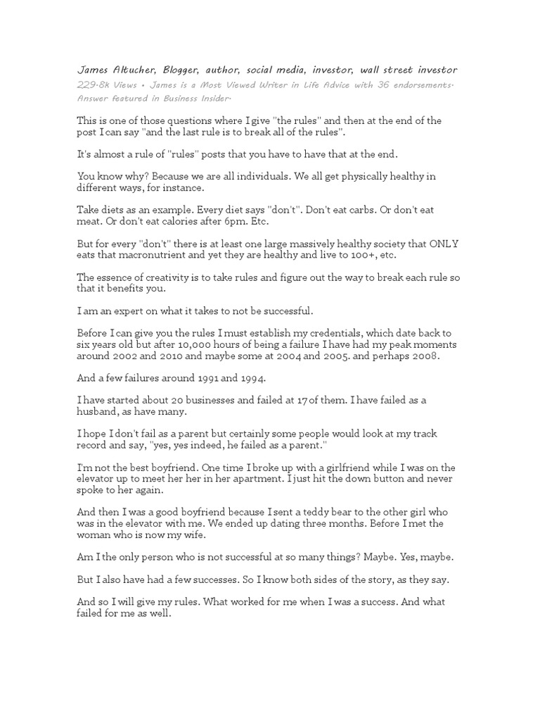 About Failure James Altucher PDF Chess