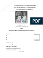 Informe Laboratorio 10 QU119 Química 2