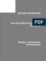 UAD Diálogo y Comprensión Hermenéuticas