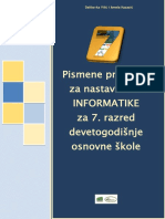 Pripreme - Informatika 7 Razred