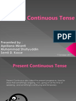 Present Continuous Tense - New