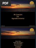 Oracion de Agradecimiento