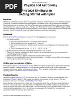 PHY2028 - Getting Started With Spice