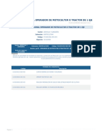 Perfil Competencia Operador de Motocultor o Tractor de 1 Eje