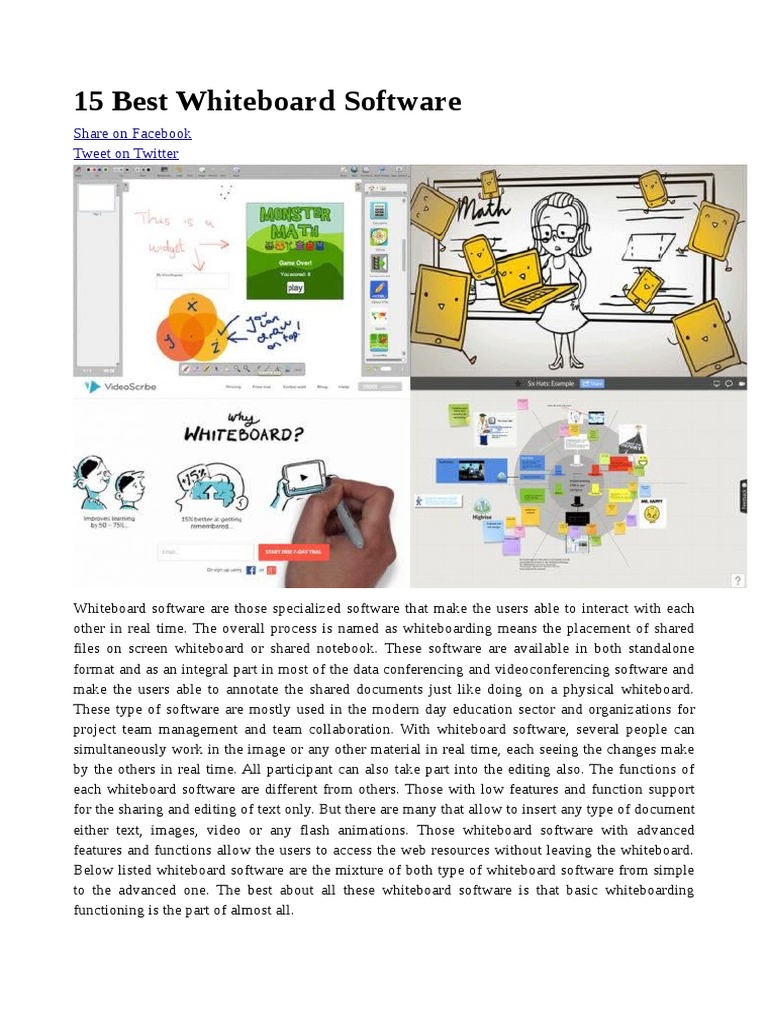 15 Best Whiteboard Software PDF sites Adobe Flash