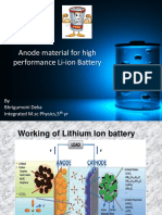 Anode Material For High Performance Li-Ion Battery