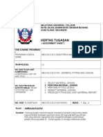 Kertas Tugasan: Malaysian Universal College No 52 Jalan Jasmin 6/Ks6, Bandar Botanik, 41200 Klang, Selangor