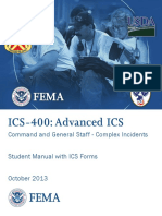 Advanced Incident Command System (ICS) 400 Student Manual