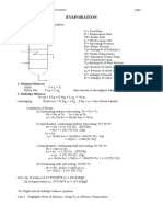 Evaporation: 1. Material Balance