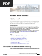 Wideband Modem Resiliency