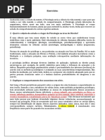 exercicios de PSICO