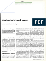 Guidelines For Bite Mark Analysis: Ji&EM