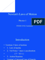 Newton's Laws of Motion: Physics 1