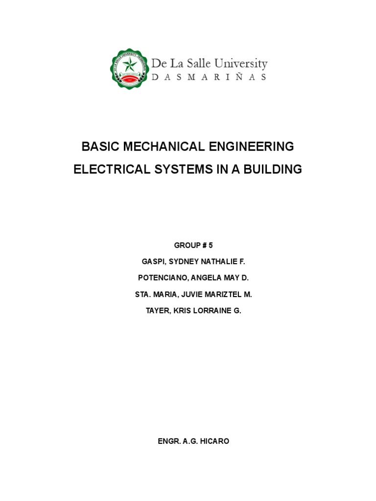 Electrical Systems in A Building | PDF | Transformer | Electric Power ...