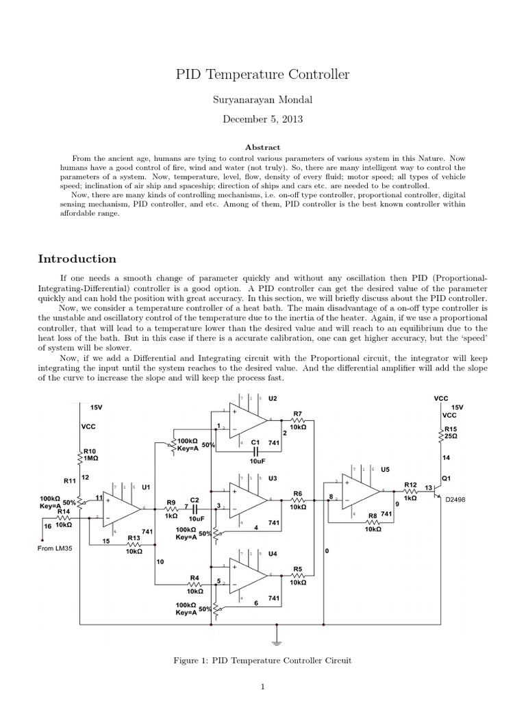 PID Temperature Control System Overview | PDF | Resistor | Temperature