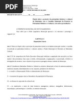 PL - Dispõe Sobre Os Instrumentos de Inventário e Tombamento - Repasse