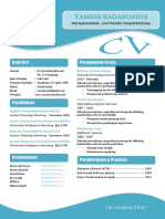 11 Contoh Curriculum Vitae ( CV ) Daftar Riwayat Hidup Atau Resume Ms. Word