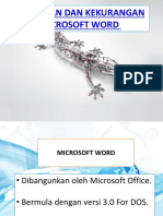 Kelebihan Dan Kekurangan Microsoft Word