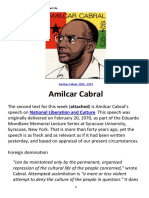 [AMILCAR CABRAL] Speech on National Liberation and Culture
