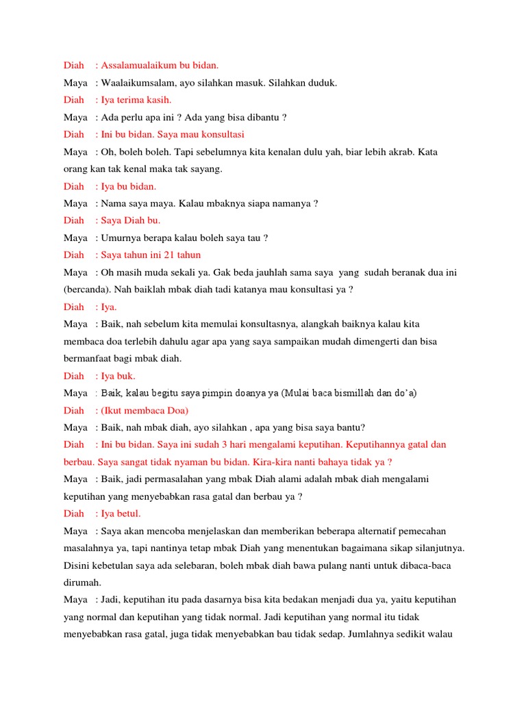 Contoh Konseling Keputihan | PDF