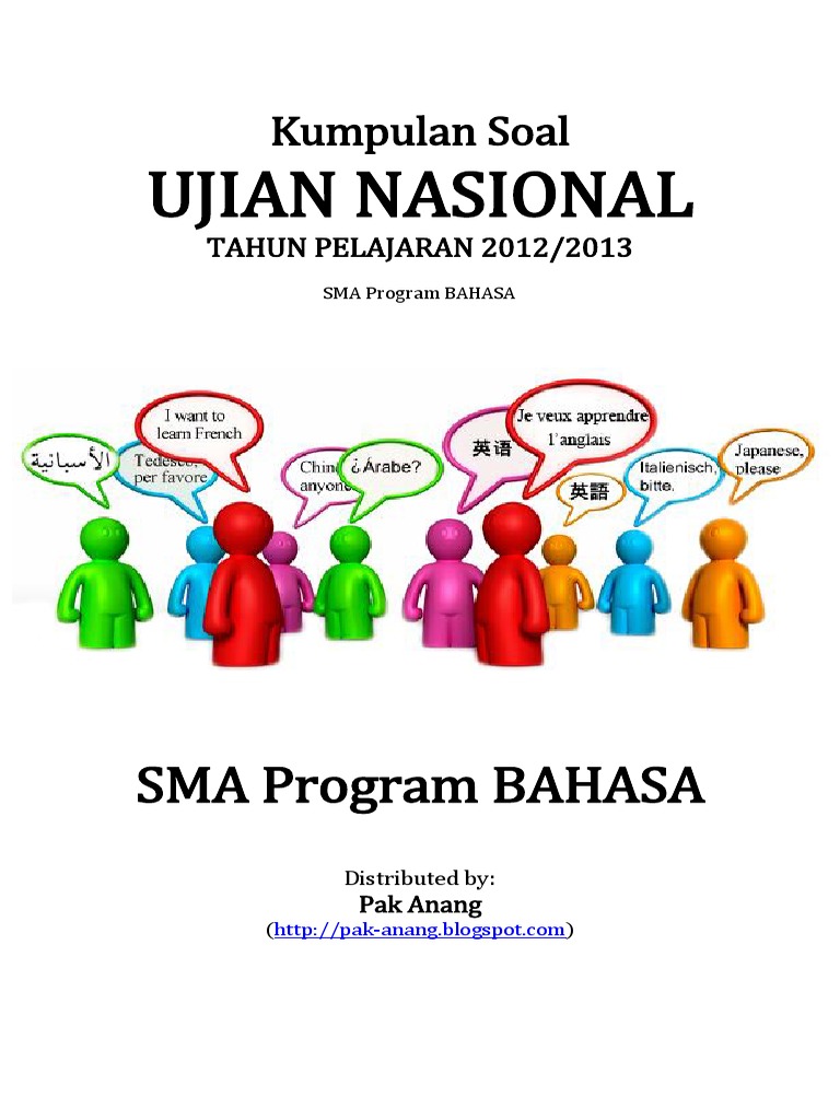 Naskah Soal Un Sma Program Studi Bahasa 2013 Pak Anang